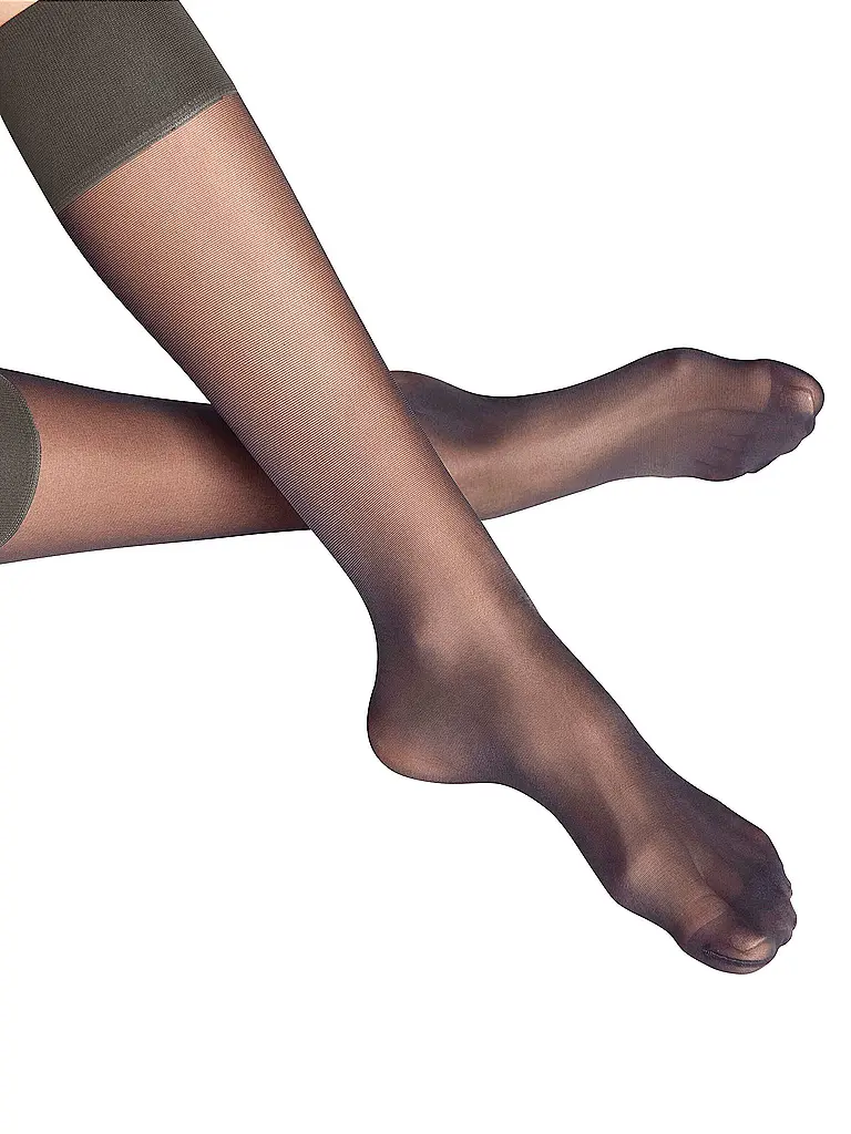 FALKE | Calcetines hasta la rodilla PURE MATT 20 Den mushroom | Marrón