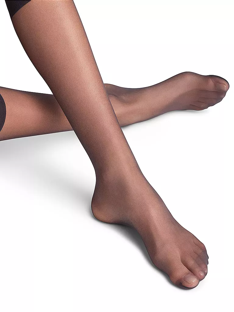 FALKE | Calcetines hasta la rodilla PURE MATT 20 Den negros | Negro