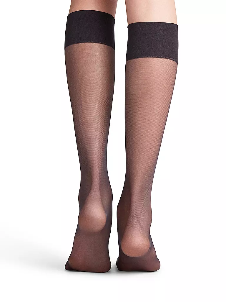 FALKE | Calcetines hasta la rodilla PURE MATT 20 Den negros |