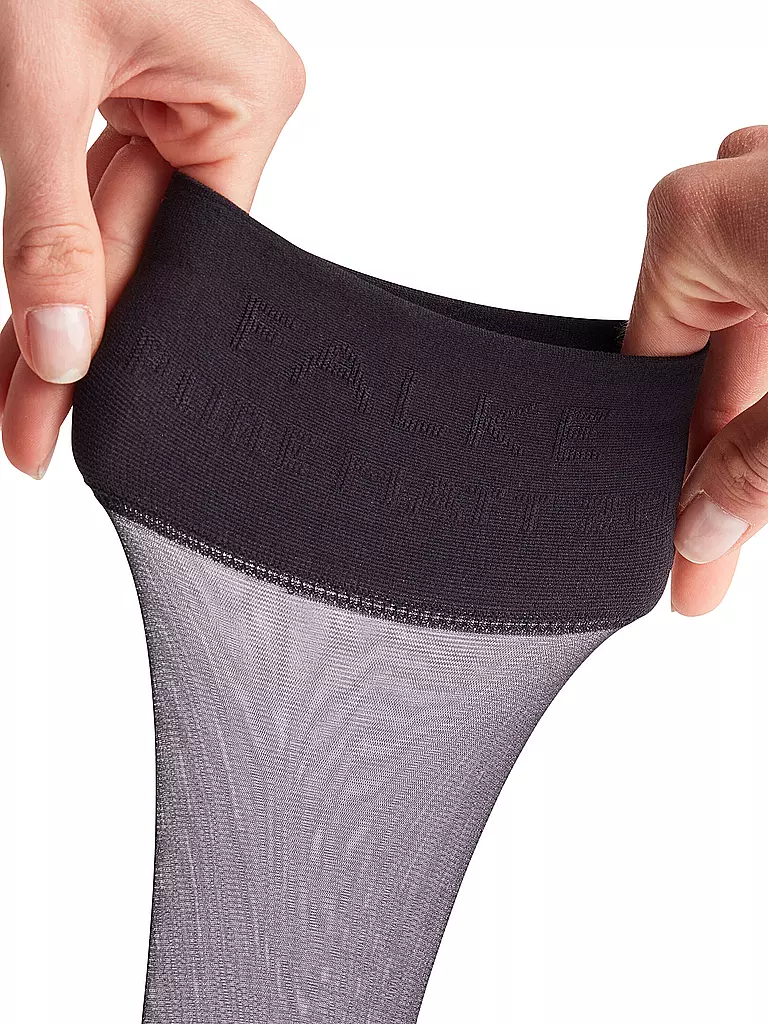 FALKE | Calcetines hasta la rodilla PURE MATT 20 Den negros |