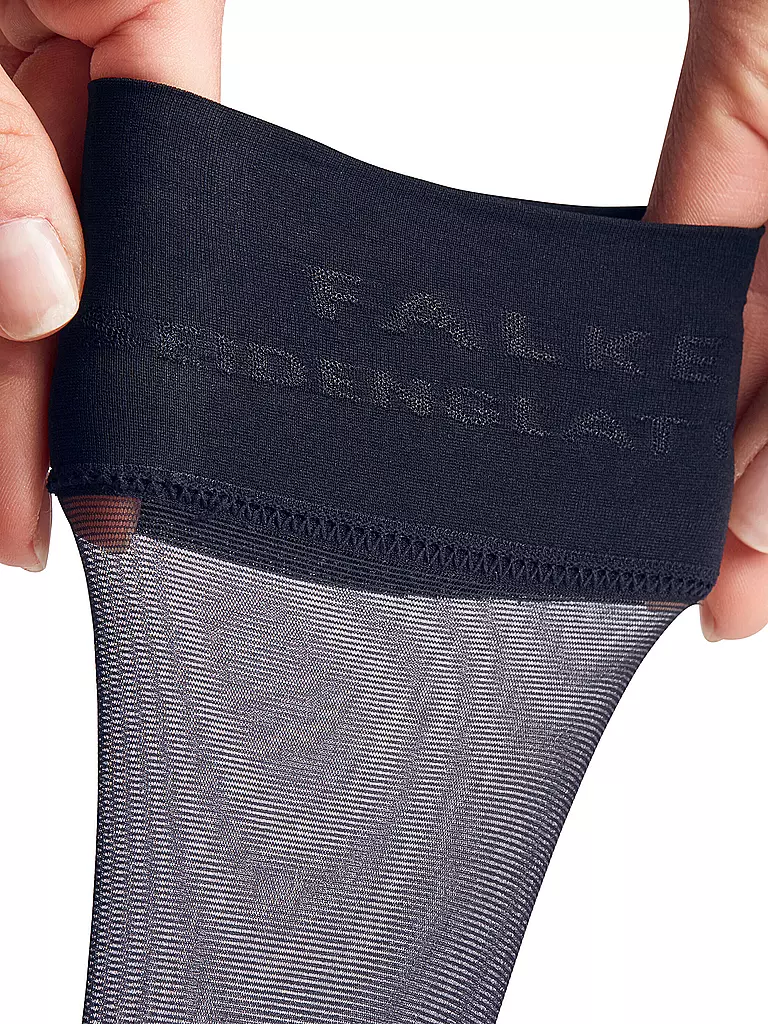 FALKE | Calcetines hasta la rodilla Seidenglatt 15 DEN marino | 
