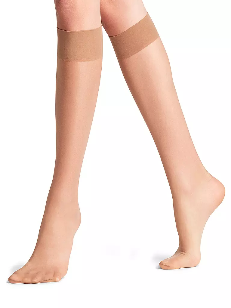 FALKE | Calcetines hasta la rodilla Seidenglatt 15 DEN Powder | Beige