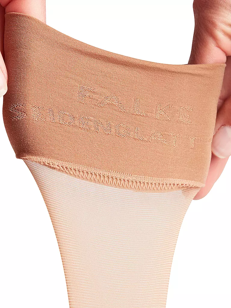 FALKE | Calcetines hasta la rodilla Seidenglatt 15 DEN Powder | Beige