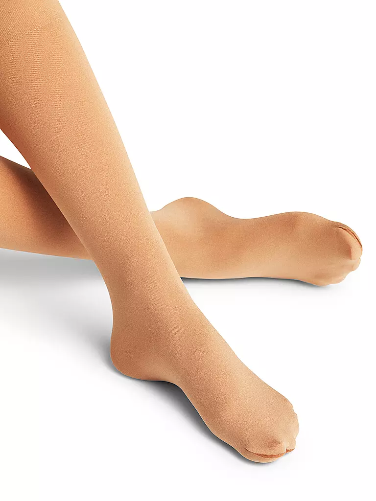 FALKE | Calcetines hasta la rodilla Seidenglatt 40 den powder | Beige