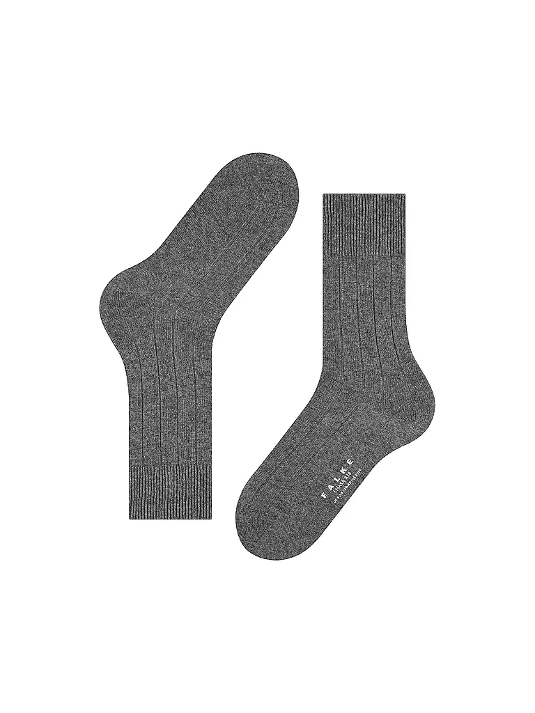 FALKE | Calcetines LHASA RIB gris claro jaspeado | 