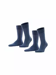 FALKE | Calcetines 2 unidades Pkg HAPPY marrón oscuro | Azul