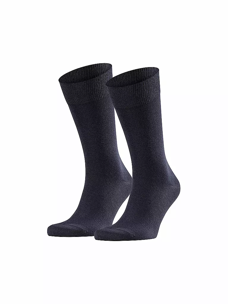 FALKE | Calcetines Paquete de 2 "Happy" (azul marino oscuro) | Azul