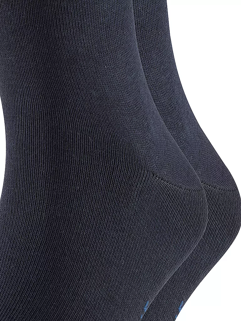 FALKE | Calcetines Paquete de 2 "Happy" (azul marino oscuro) | Azul