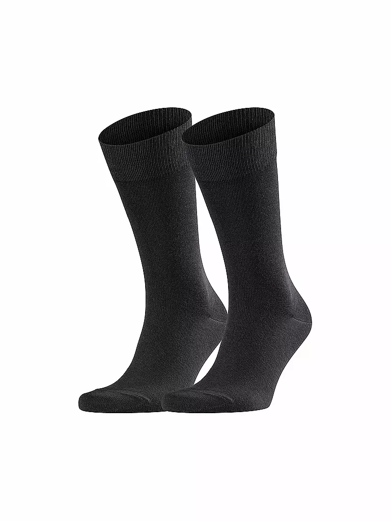 FALKE | Calcetines Paquete de 2 "Happy" (negro) | Negro