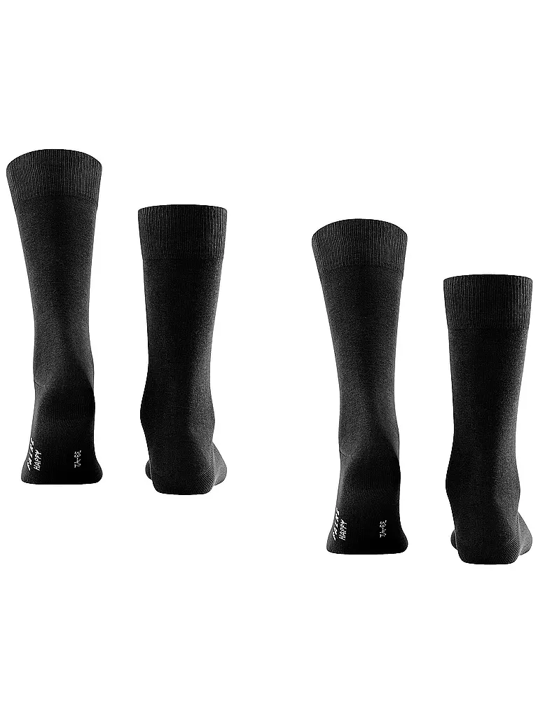 FALKE | Calcetines Paquete de 2 "Happy" (negro) | 