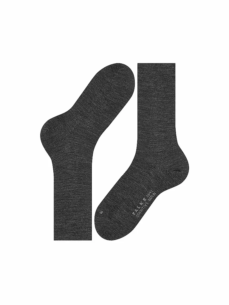 FALKE | Calcetines para hombre Sensitive Berlin anthra.mel | Gris