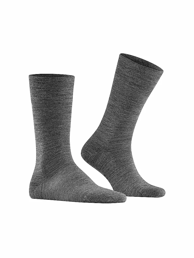 FALKE | Calcetines para hombre Sensitive Berlin gris oscuro | Gris