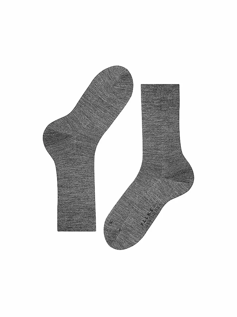 FALKE | Calcetines para hombre Sensitive Berlin gris oscuro | Gris