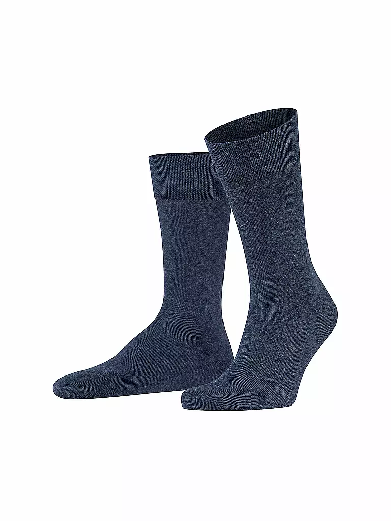 FALKE | Calcetines para hombre Sensitive London azul marino jaspeado | Azul