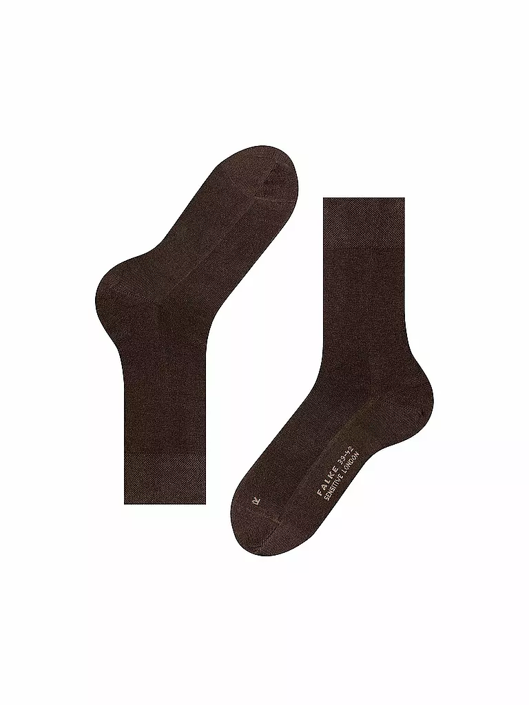 FALKE | Calcetines para hombre Sensitive London brown | Marrón