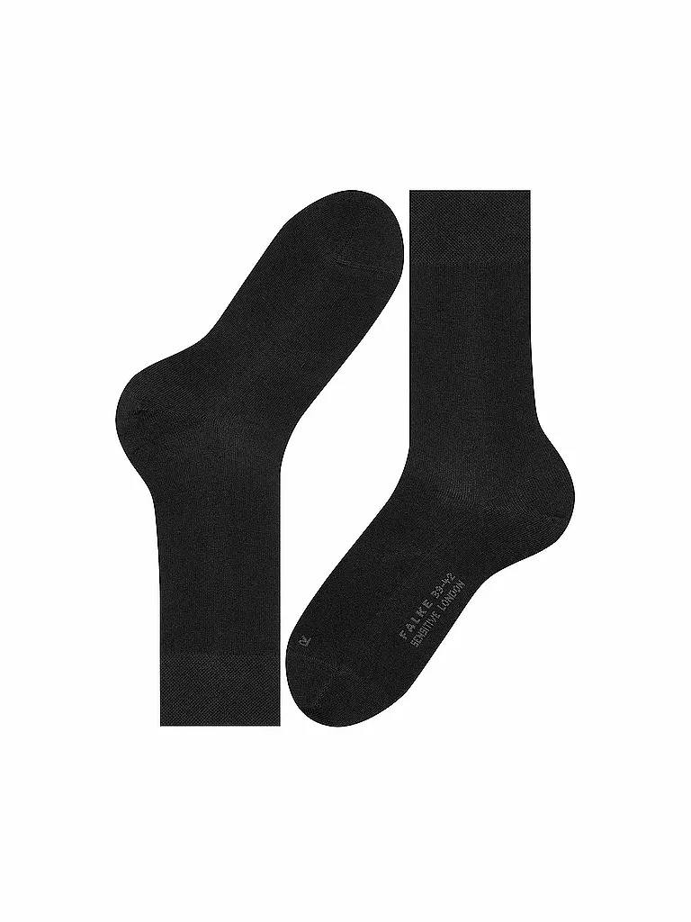 FALKE | Calcetines para hombre Sensitive London negro | Negro
