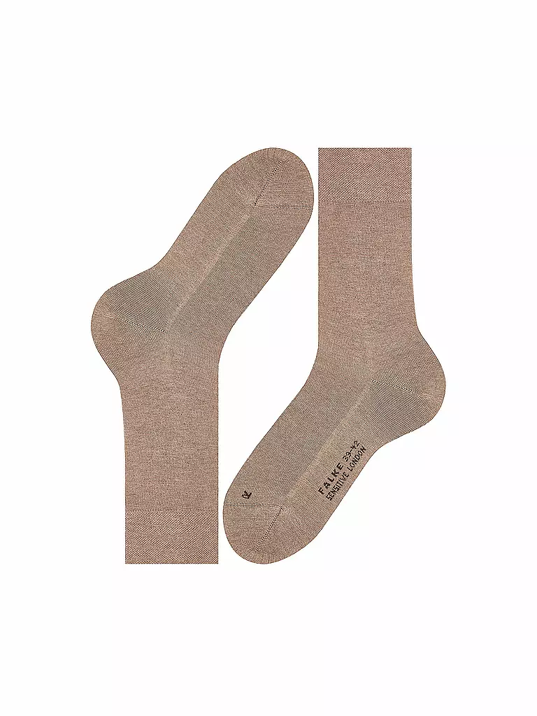 FALKE | Calcetines para hombre Sensitive London nutmeg mel | Beige