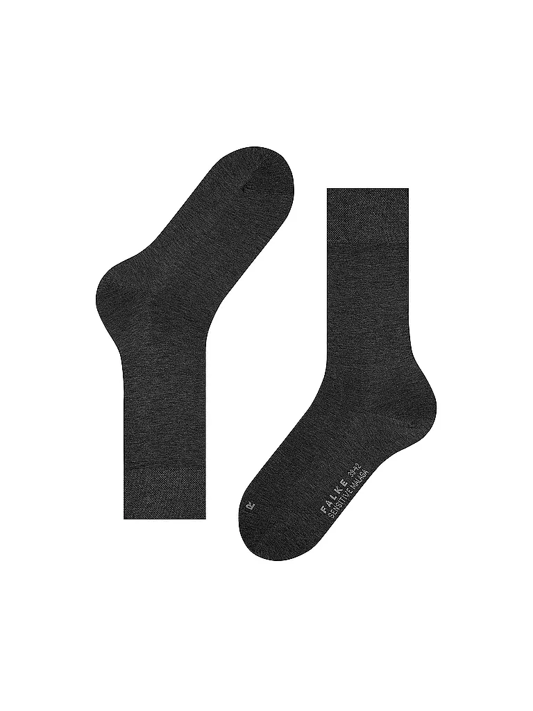 FALKE | Calcetines para hombre Sensitive Malaga antracita mel | Gris
