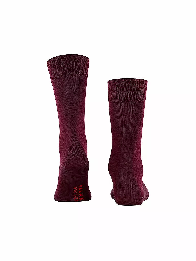 FALKE | Calcetines para hombre Sensitive Malaga barolo | Rojo oscuro