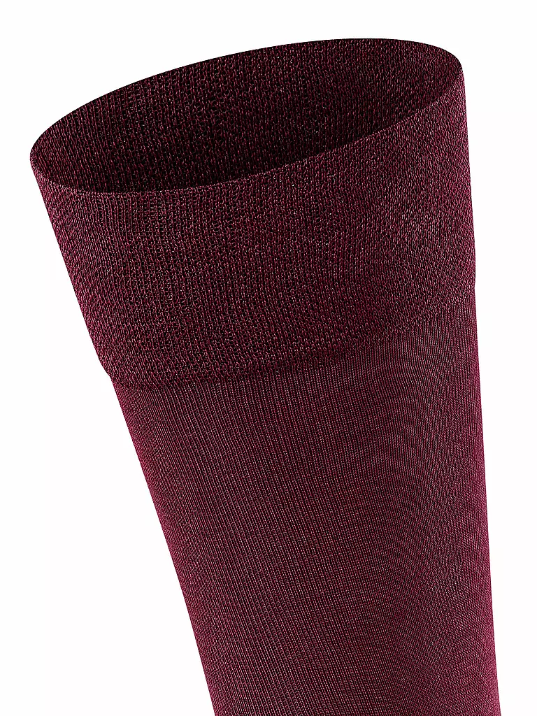 FALKE | Calcetines para hombre Sensitive Malaga barolo | Rojo oscuro