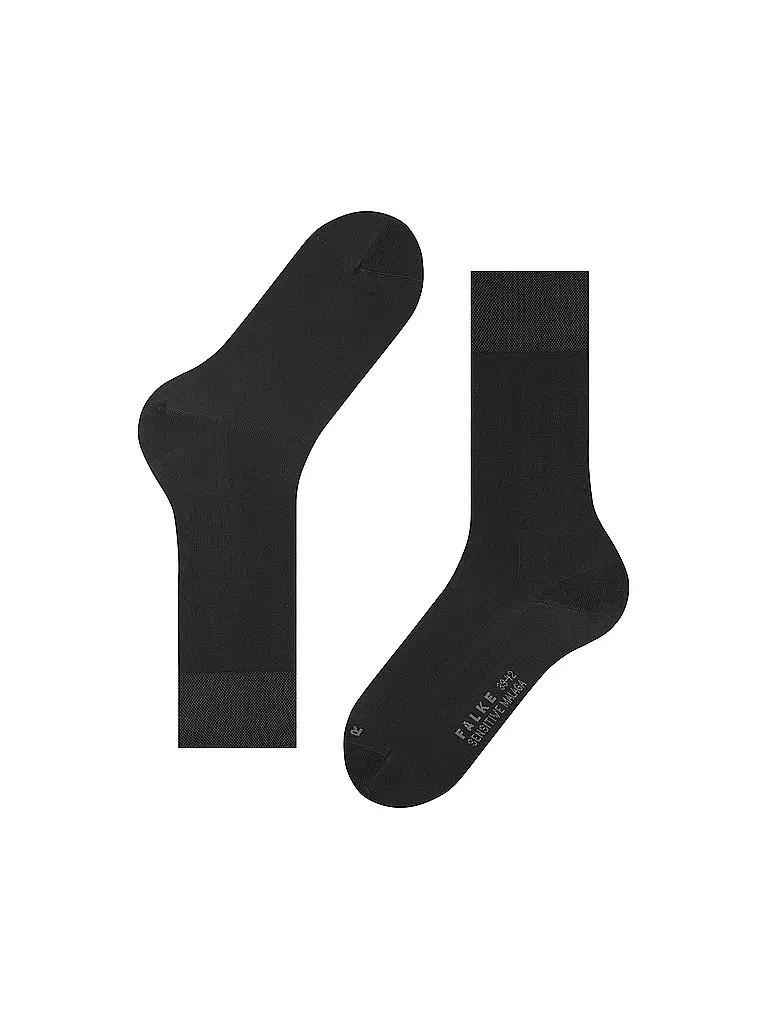 FALKE | Calcetines para hombre Sensitive Malaga negro | 