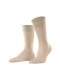 FALKE | Calcetines para hombre Sensitive Malaga azul marino oscuro | Beige