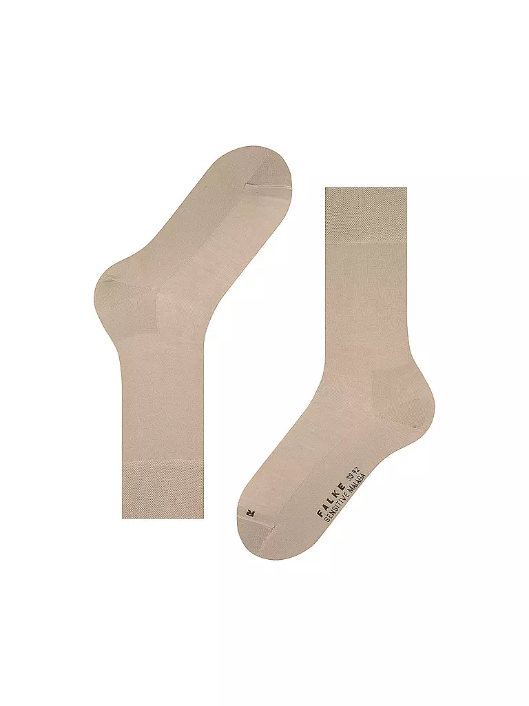 FALKE | Calcetines para hombre SENSITIVE MALAGA silk | Beige