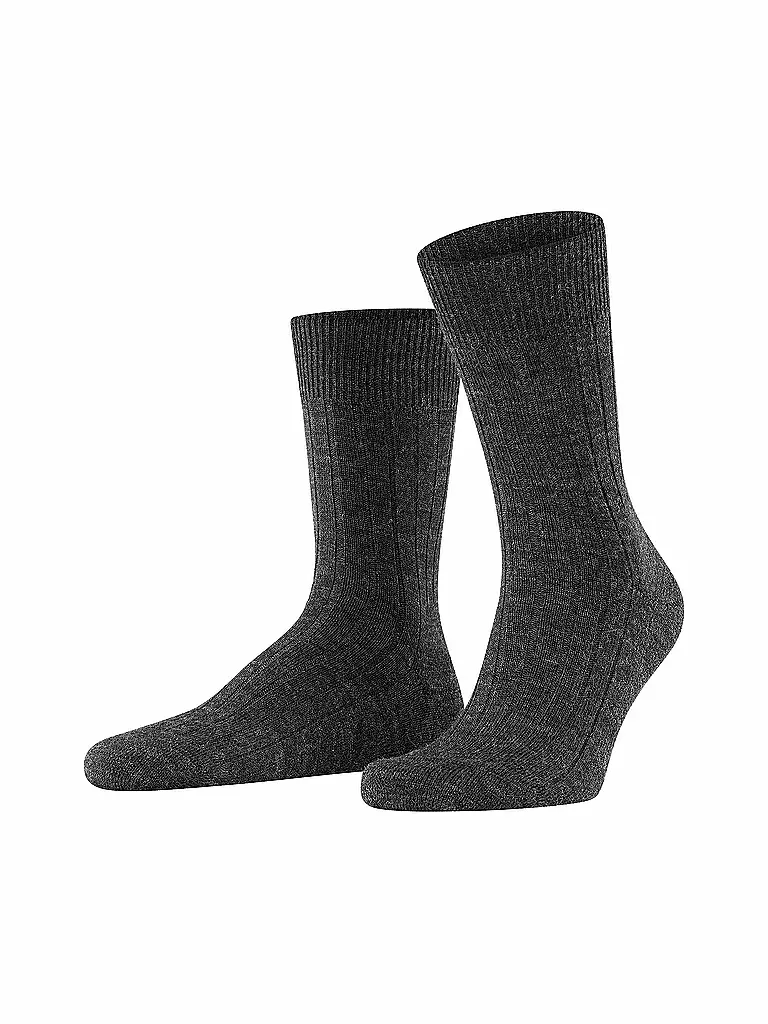 FALKE | Calcetines para hombre Teppich im Schuh antracita mel. | 