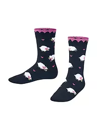 FALKE | Calcetines para niña CUTE SHEEP lipstick | Azul oscuro