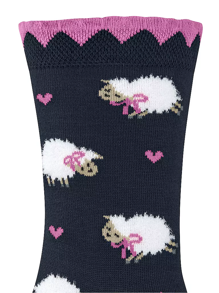 FALKE | Calcetines para niña CUTE SHEEP azul espacial | 