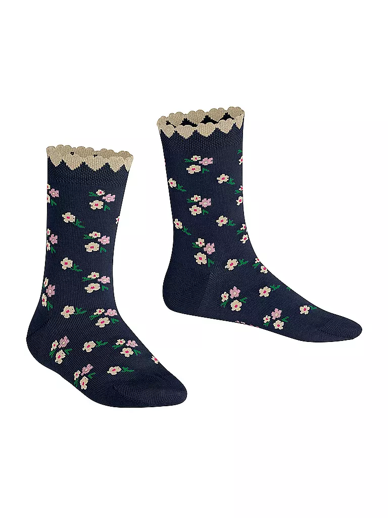 FALKE | Calcetines para niña DITSY FLOWERS azul espacial | 