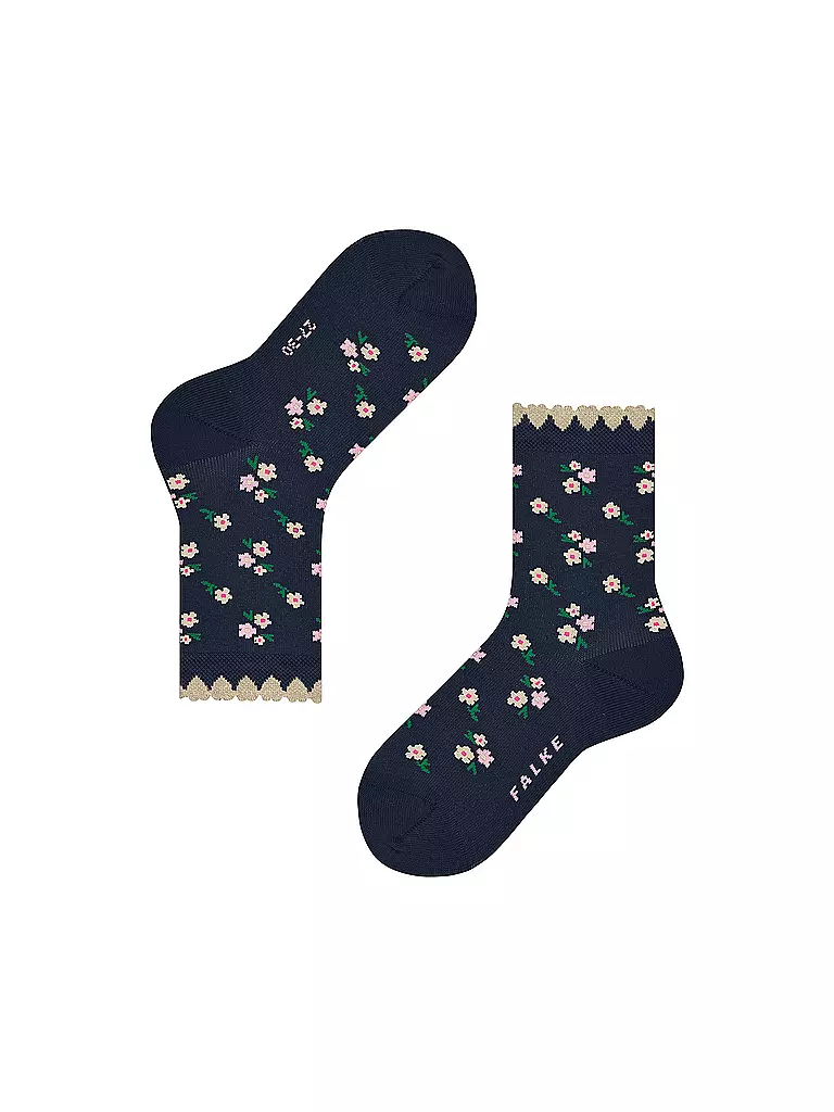 FALKE | Calcetines para niña DITSY FLOWERS azul espacial | 