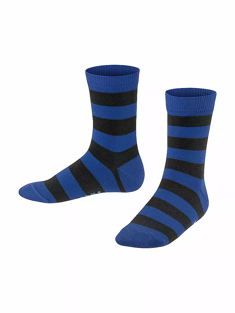 FALKE | Calcetines para niños Happy Stripe, paquete de 2, negro | Negro