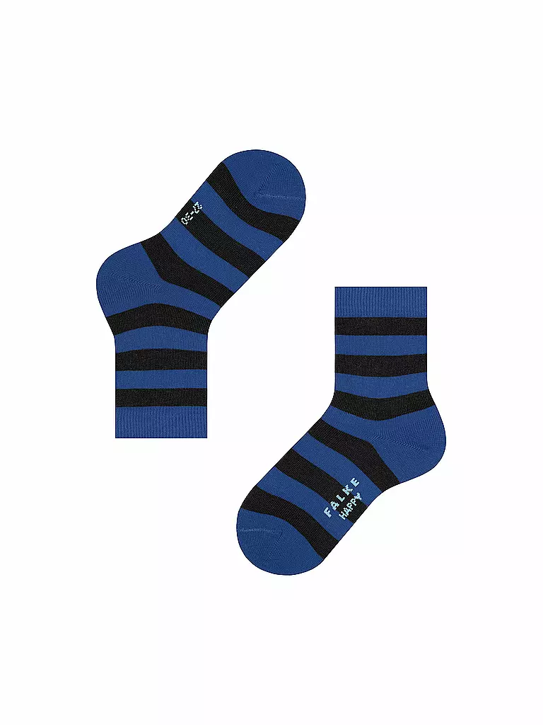 FALKE | Calcetines para niños Happy Stripe, paquete de 2, negro | Negro