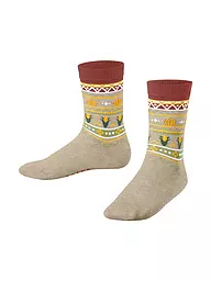 FALKE | Calcetines para niños PUMPKIN FAIR ISLE space blue | Beige