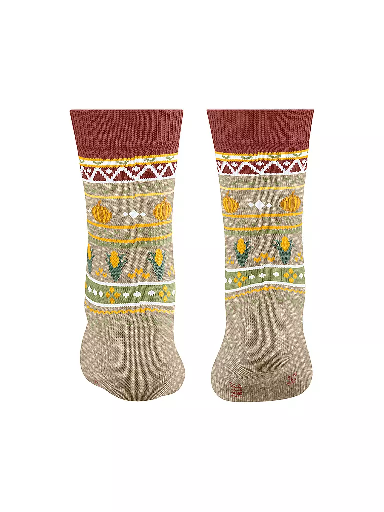 FALKE | Calcetines para niños PUMPKIN FAIR ISLE arena melange | 