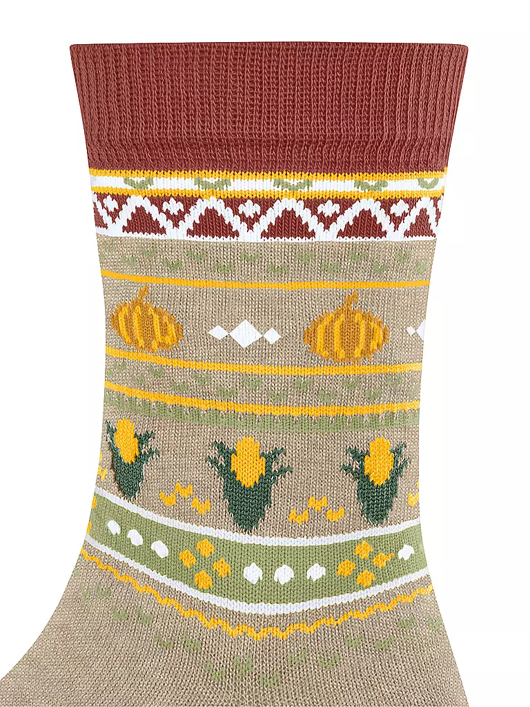 FALKE | Calcetines para niños PUMPKIN FAIR ISLE arena melange | 