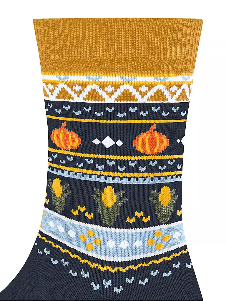 FALKE | Calcetines para niños PUMPKIN FAIR ISLE space blue | 