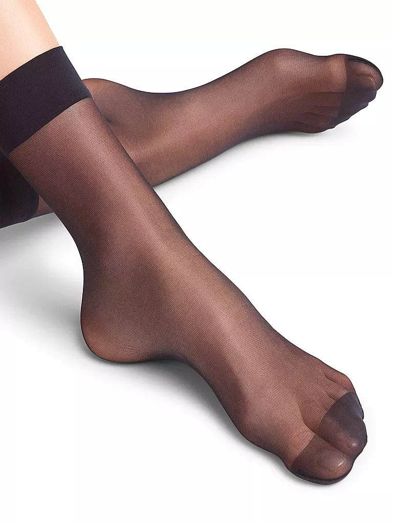 FALKE | Calcetines SEIDENGLATT 15 DEN marino | 