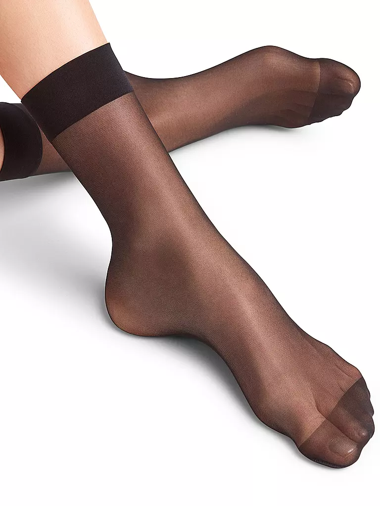 FALKE | Calcetines SEIDENGLATT 15 DEN negros | Negro
