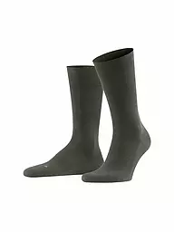 FALKE | Calcetines para hombre Sensitive London brown | Verde oscuro