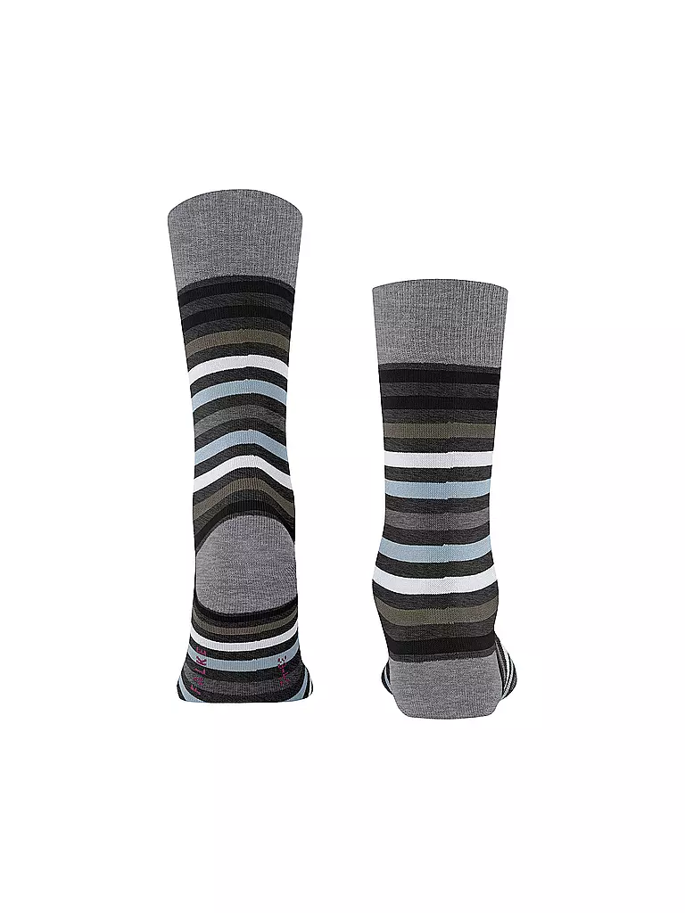 FALKE | Calcetines TINTED STRIPE asphalt mel | Gris claro