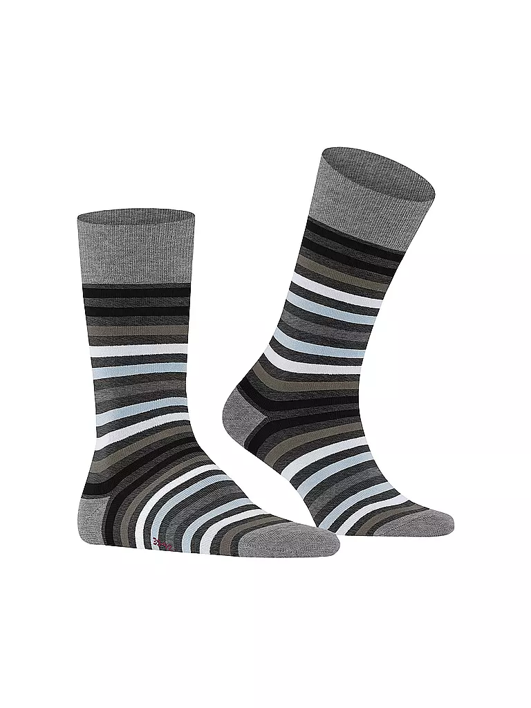 FALKE | Calcetines TINTED STRIPE asphalt mel | Gris claro