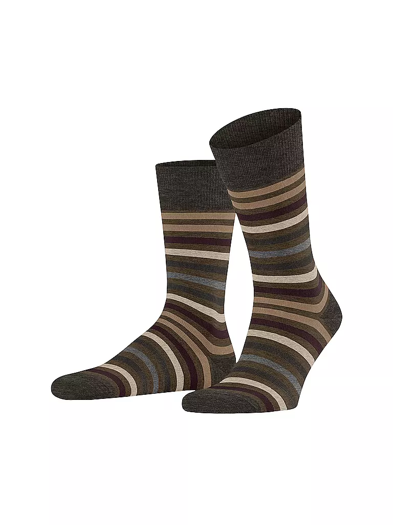 FALKE | Calcetines TINTED STRIPE beech | Marrón