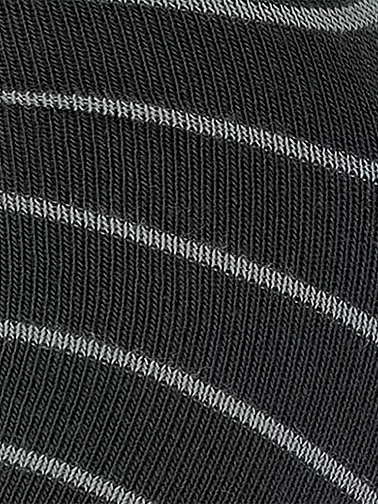 FALKE | Calcetines tobilleros Happy Stripe, paquete de 2, negro | Negro