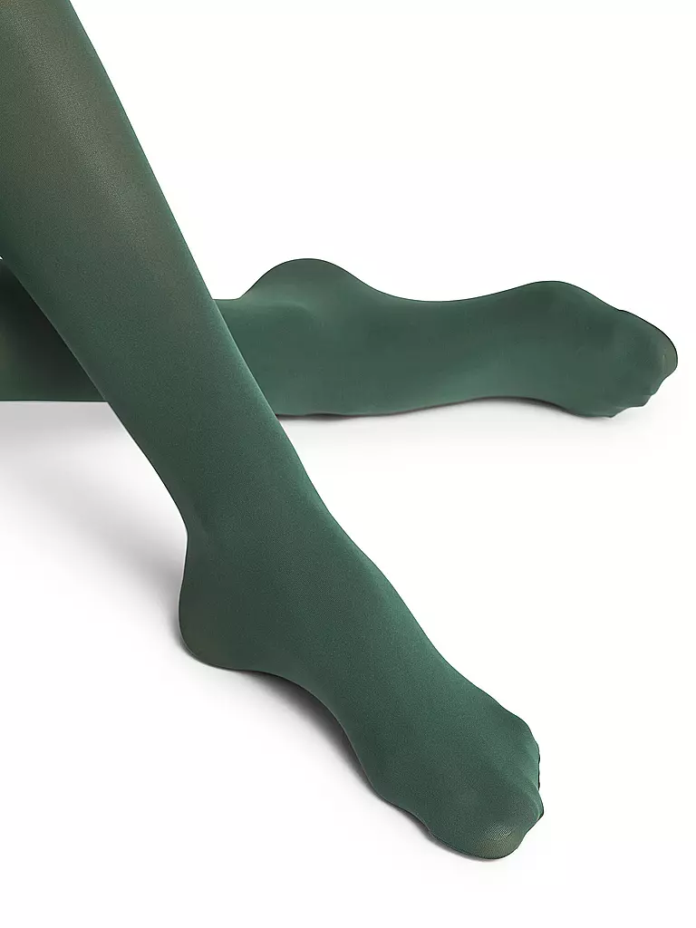 FALKE | Feinstrumpfhose PURE MATT 50 hunter green | Verde oscuro