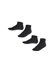 FALKE | Happy Calcetines de deporte para niños, paquete de 2 (blanco) | Azul