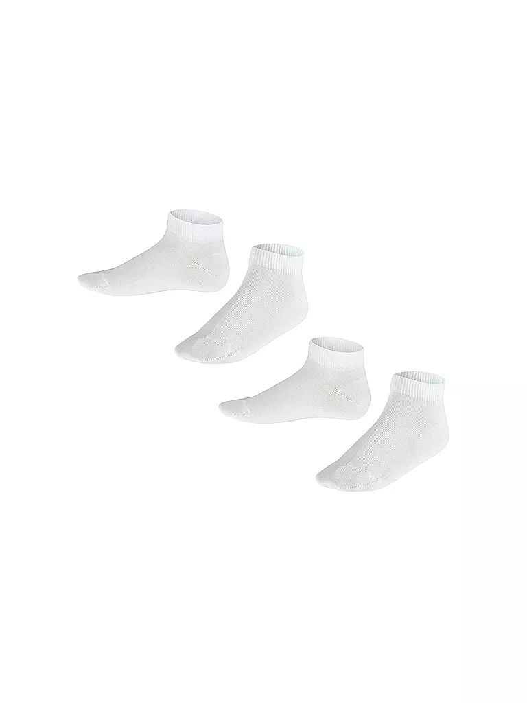 FALKE | Happy Calcetines de deporte para niños, paquete de 2 (blanco) | Blanco