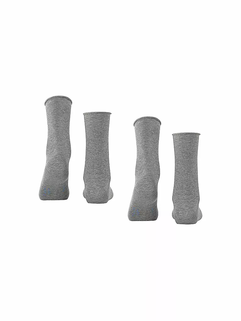 FALKE | Happy Calcetines Paquete de 2 gris claro jaspeado. | Gris