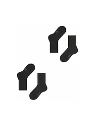 FALKE | Happy Calcetines para niños, paquete de 2 (negro) | Negro